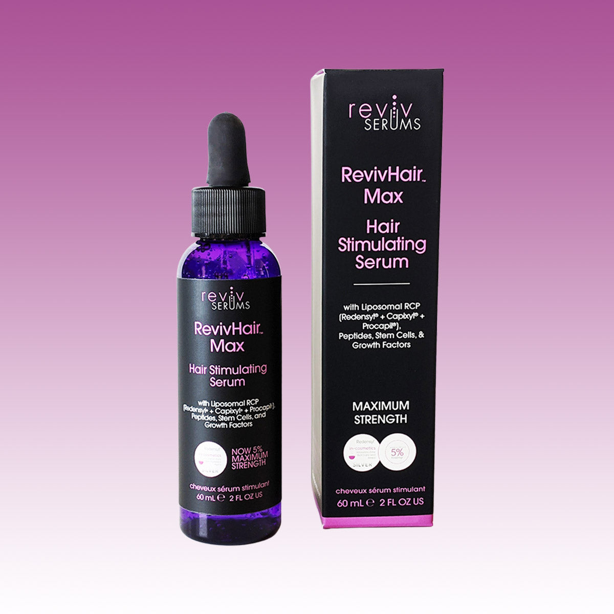 RevivHair™ Max Stimulating RCP Serum 5% – for Redensyl & with thinning hair